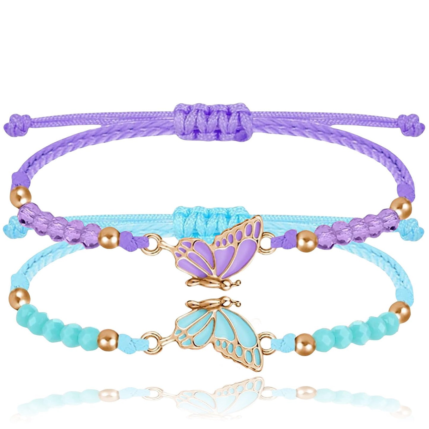 Couple Friendship Gift Flat Knot Woven Adjustable Color Wax Bracelet