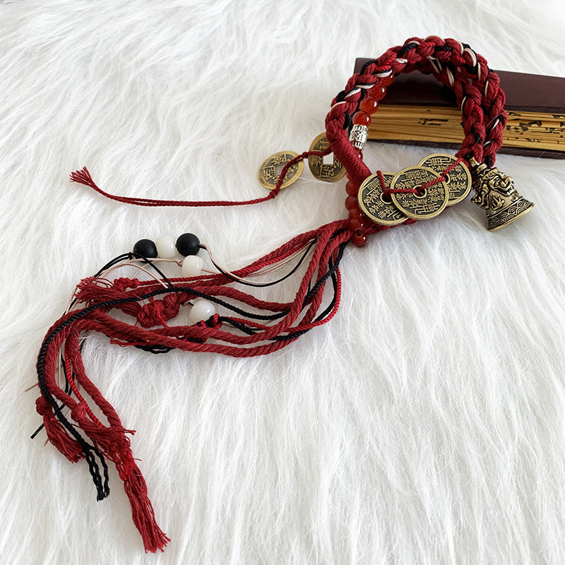 Style Tibetan Li Ancient Tassel Handmade Bracelets