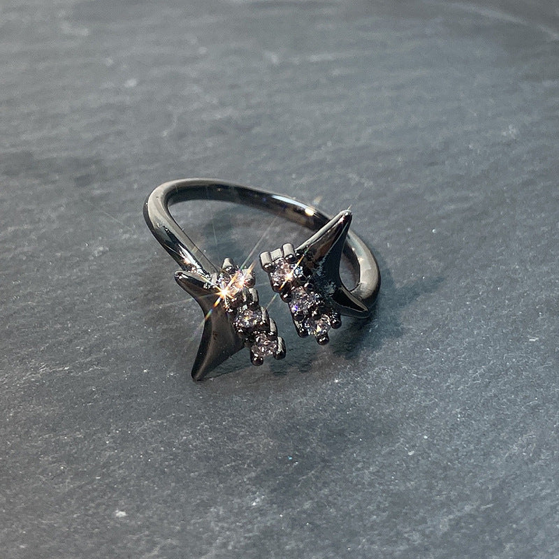 Asterism High Sense Dark Style Female Trendy Rings