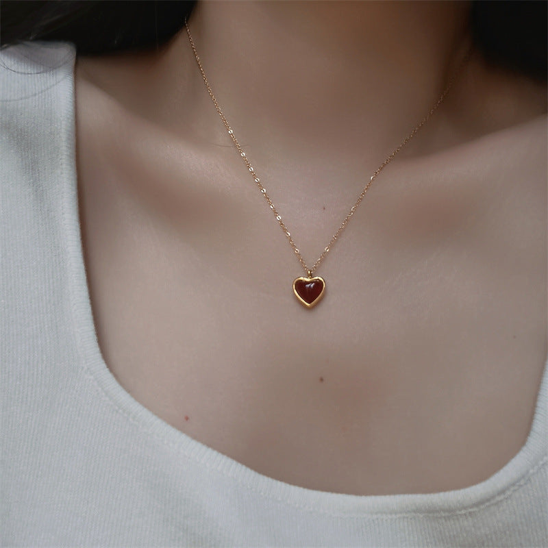 Women's Clavicle Chain Cross Retro Twin For Necklaces