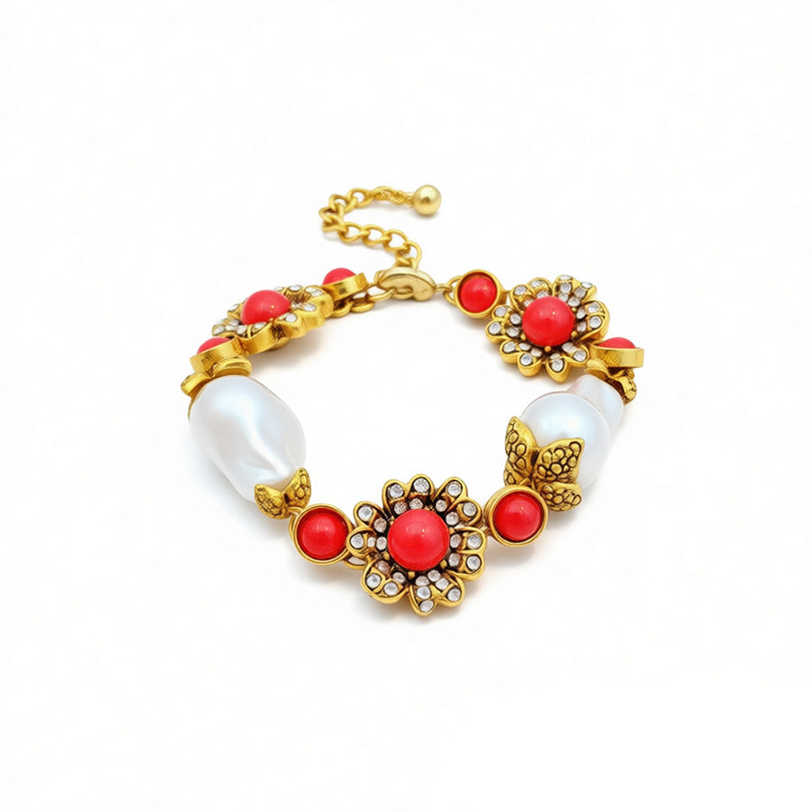 Women's Diamond Flower Pearl Light Luxury Minority Clavicle Necklaces