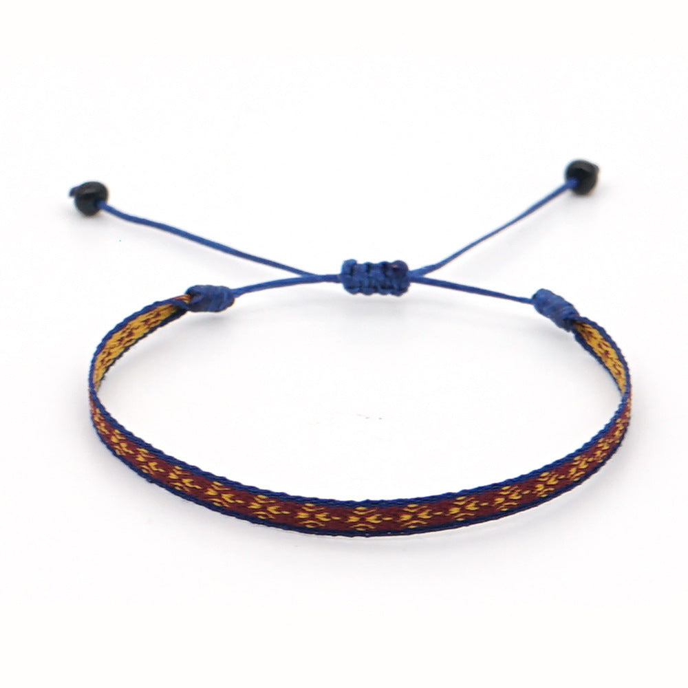Women's South American Columbia Ethnic Style Webbing Bracelets