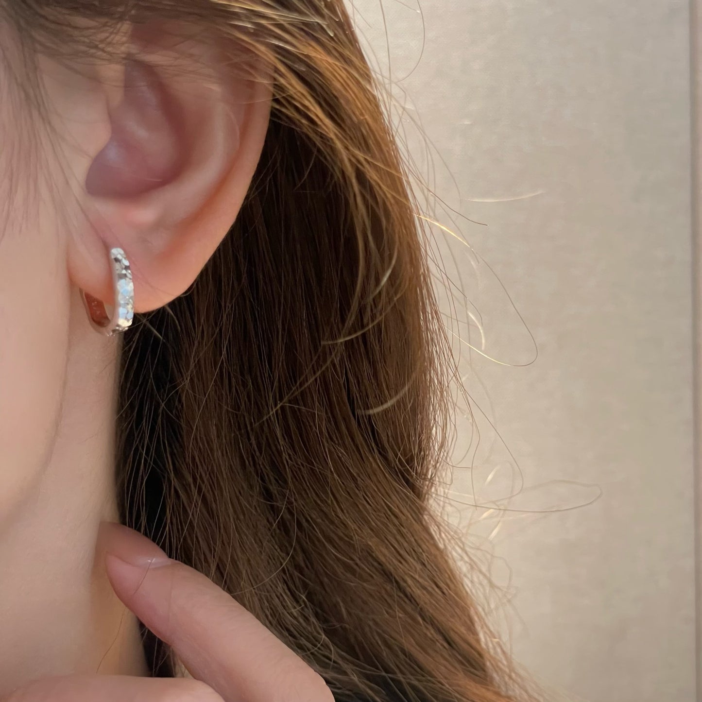 Irregular Crushed Ice Ear Clip Fashion Earrings