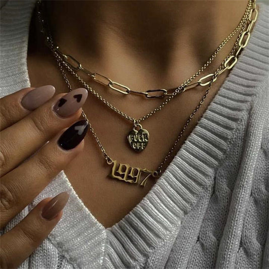 Style Peach Heart Copper Plated Real Necklaces