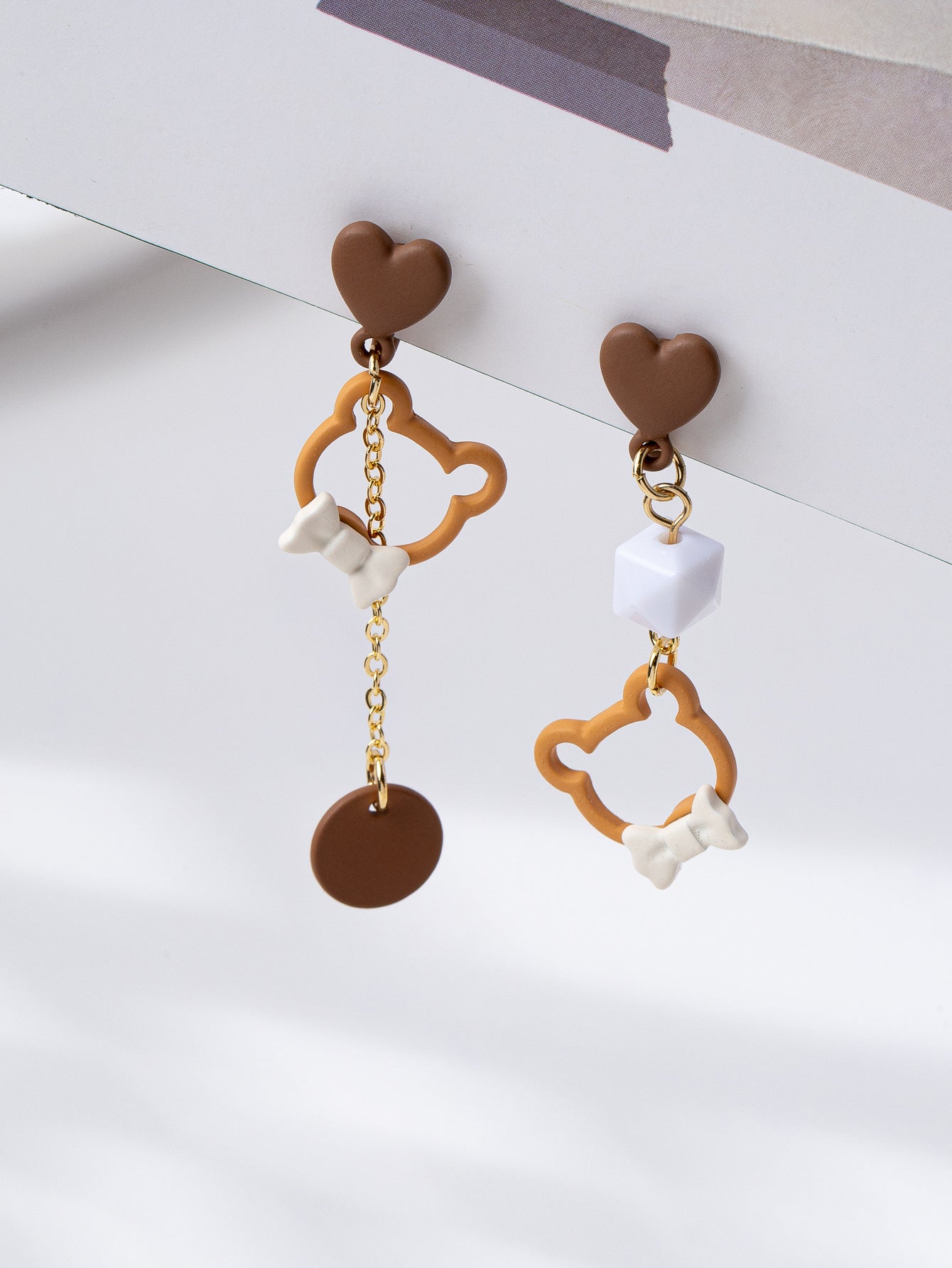 Princess On The Run Red Bow Stud Earrings