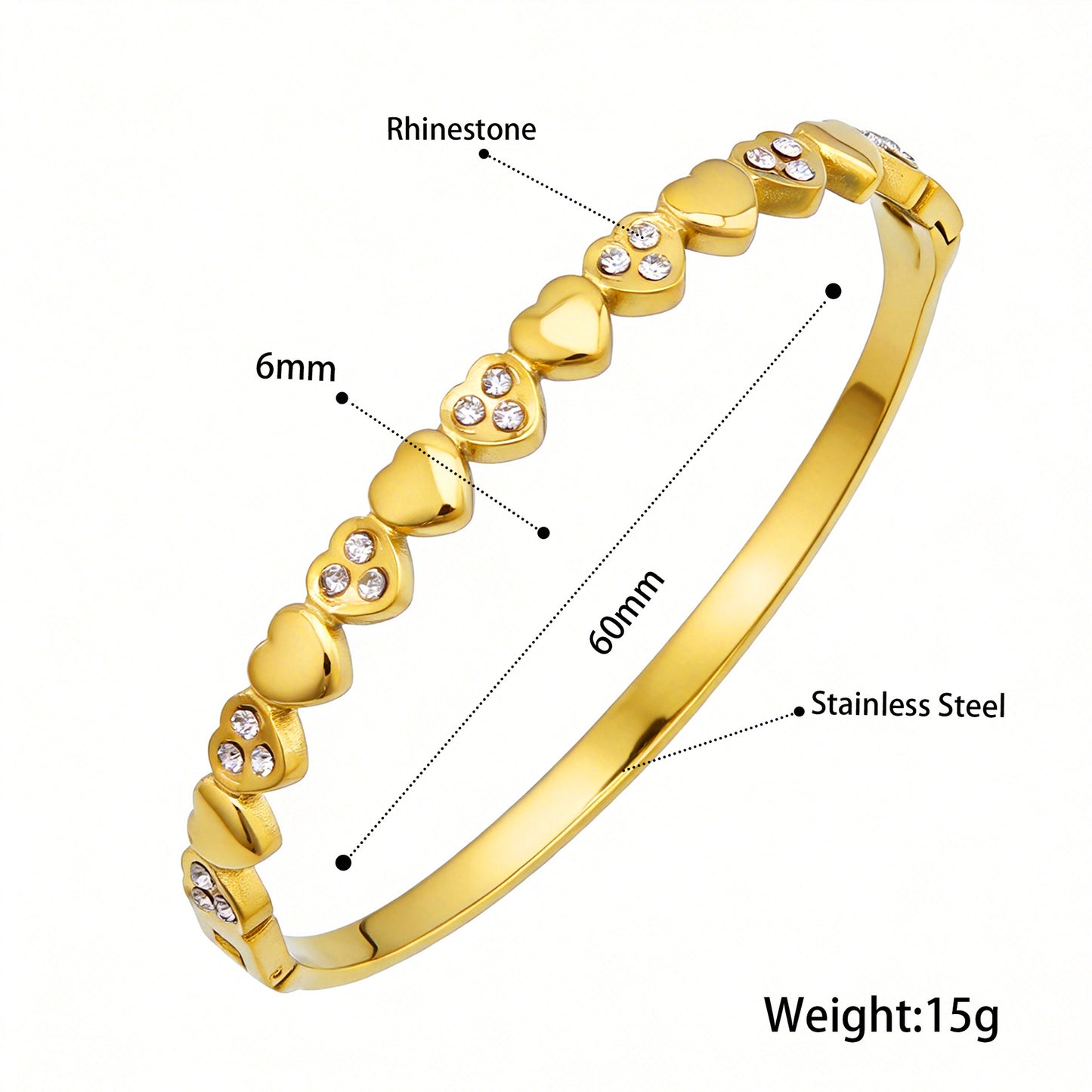 Open Stainless Steel Hydraulic Light Luxury High-grade Exaggerated Design Sense Bracelets