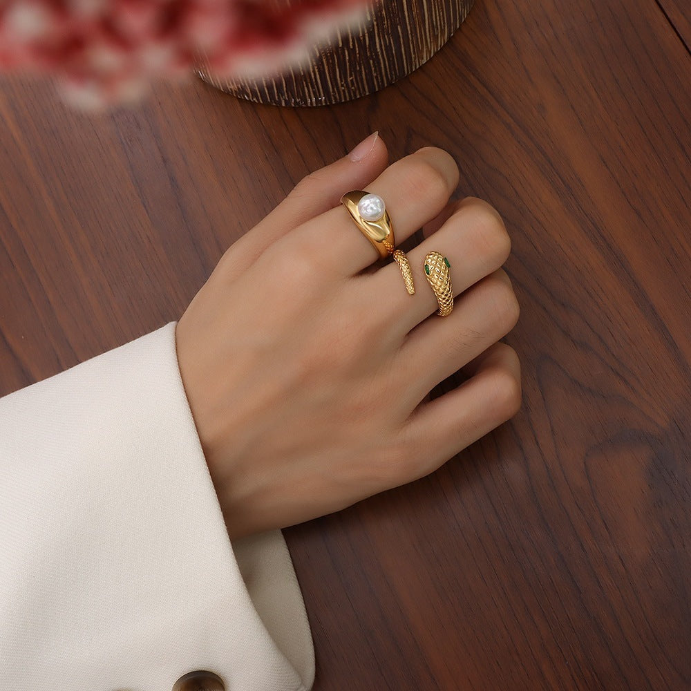 Women's Diamond Snake Opening Can Not Be Rings