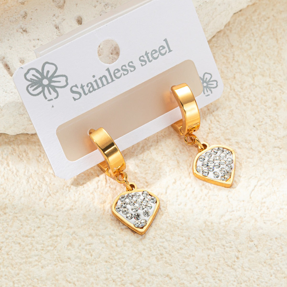 Temperament Exquisite Versatile Niche Flower Drip Earrings