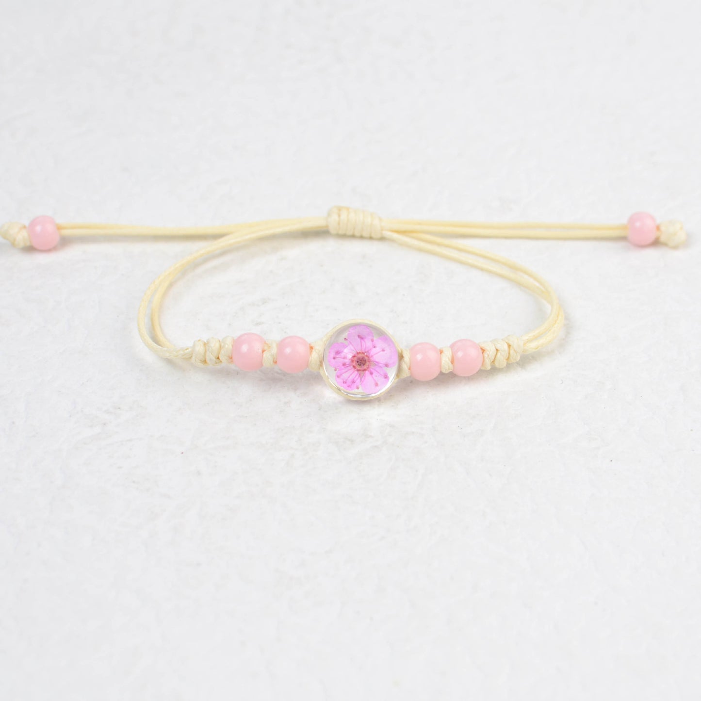 Fresh Narcissus Cherry Blossom Hand-woven Scenic Bracelets