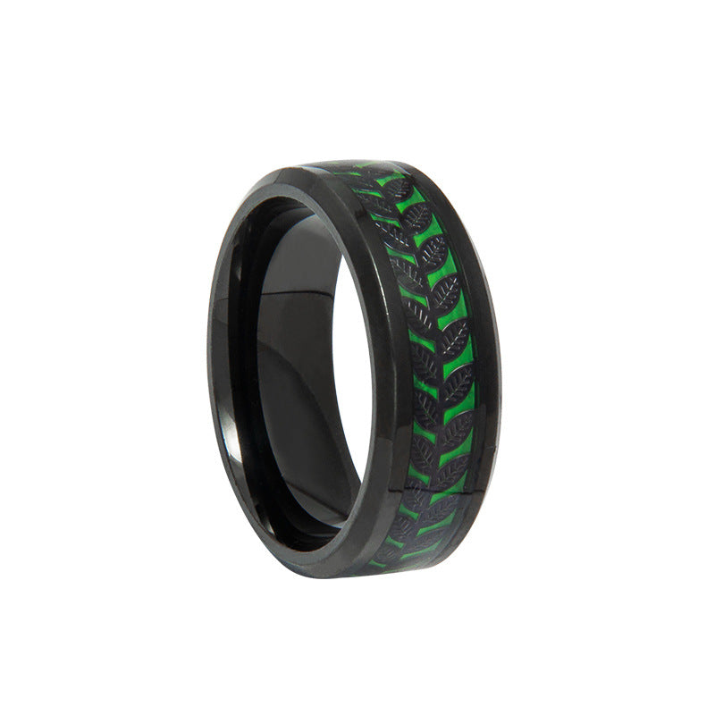 Olive Leaves Shape Stainless Steel Patch Rings