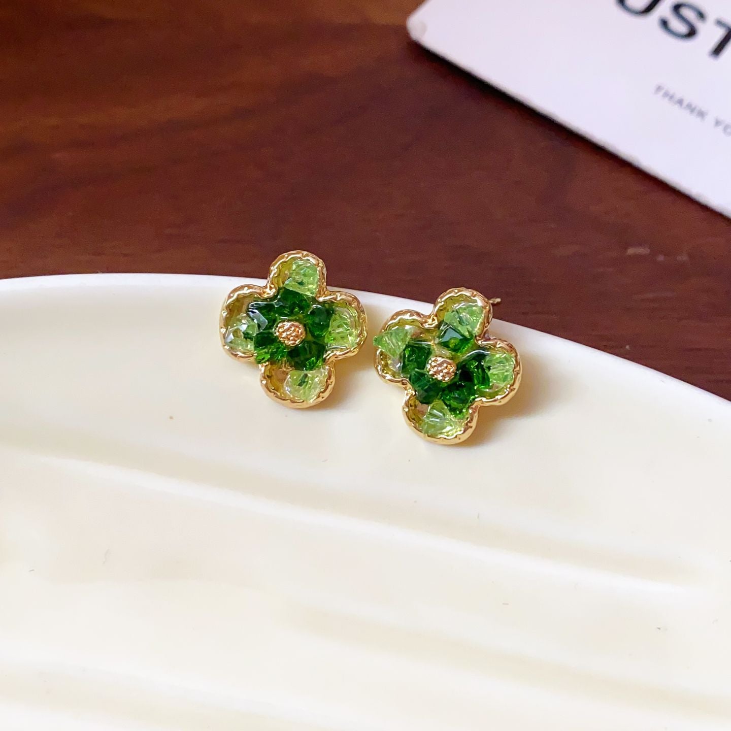 Women's Flowers Love Heart Summer Sweet Fashionable Simple Earrings