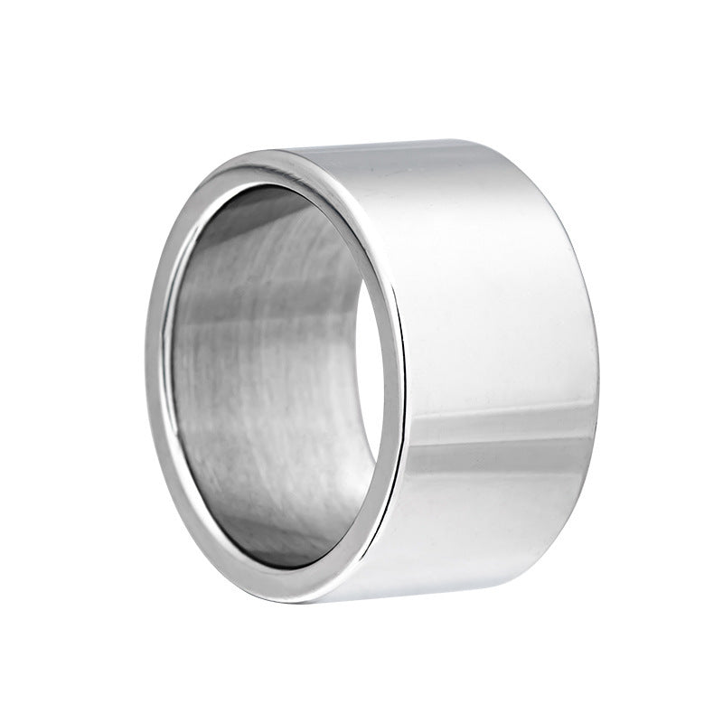 Men's Mirror Wide Wedding Xi Source Ring