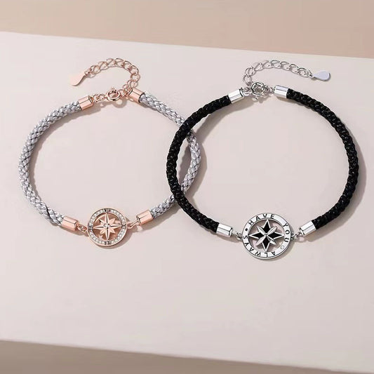 Clock Dial Couple Pair Of Lovers Bracelets