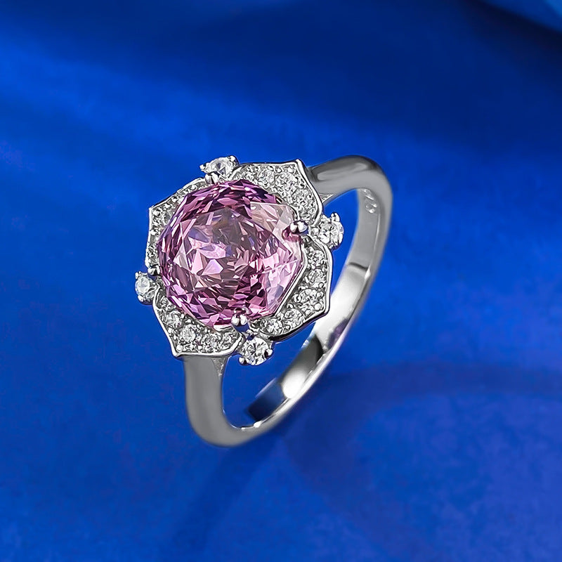 Women's Imported High Carbon Diamond Millennium Rose Rings