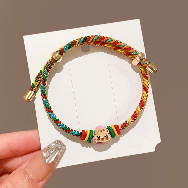 Children's Cen Bai Woven Colorful Braided Rope Dragon Boat Festival Small Bracelet
