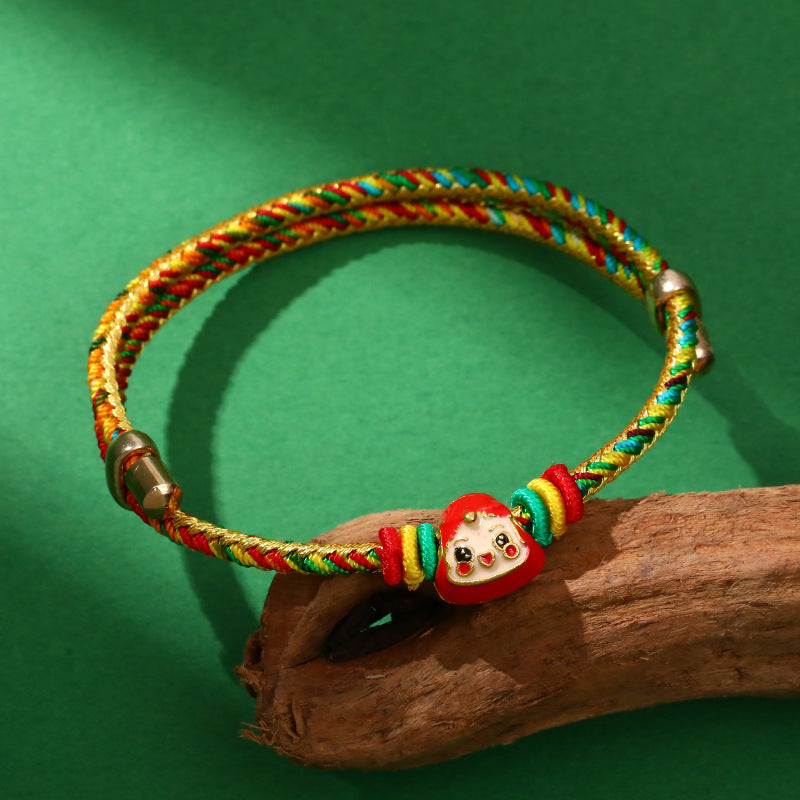 Dragon Boat Festival Colorful Rope Carrying Strap Handmade Braided Adult Bracelet