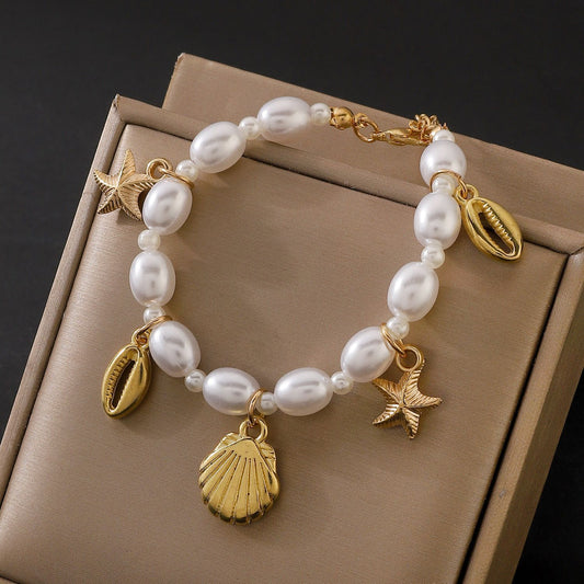 Women's Irregular Pearl Summer Beach Ocean Series Bracelet