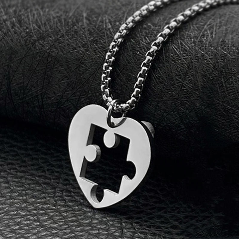 Fashion Trendy Couple Inscribed Pairs Of Necklaces