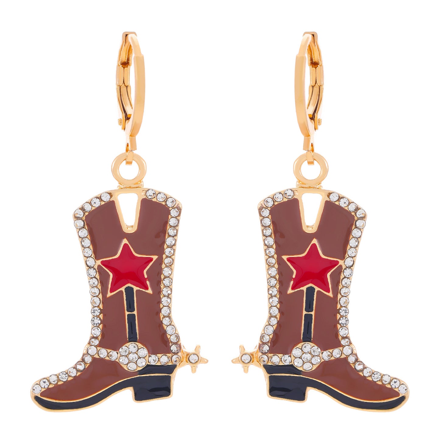 Western Denim Female Style Retro Boots Jewelry Set