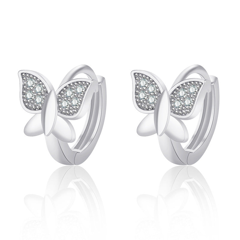 Trendy Sweet Ear Clip Butterfly Simple Earrings