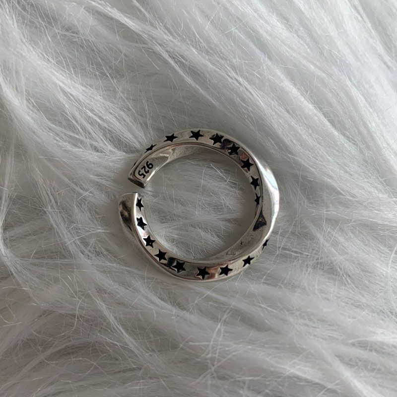 Retro Advanced Distressed Index Finger Open Daily Adjustable Niche Ring