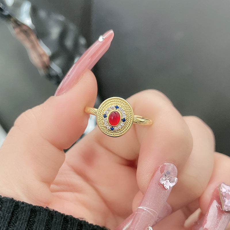 Opening Female Cold Style Metal Sweet Cool Rings