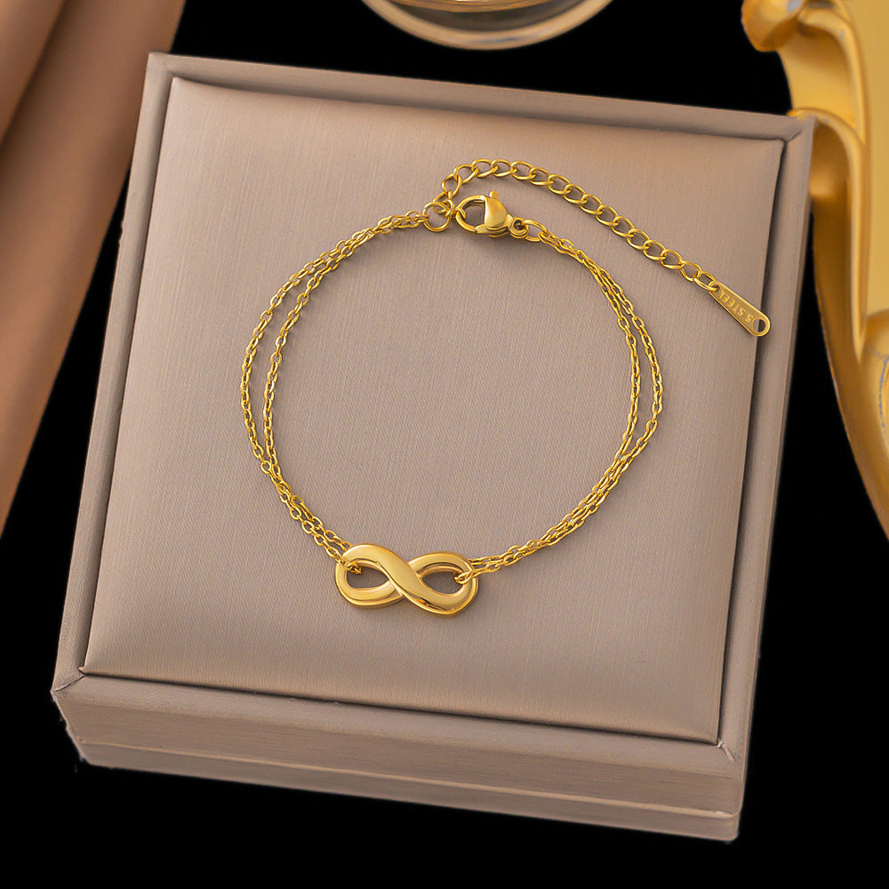 Entry Lux Style Heart Clavicle Chain Bracelets