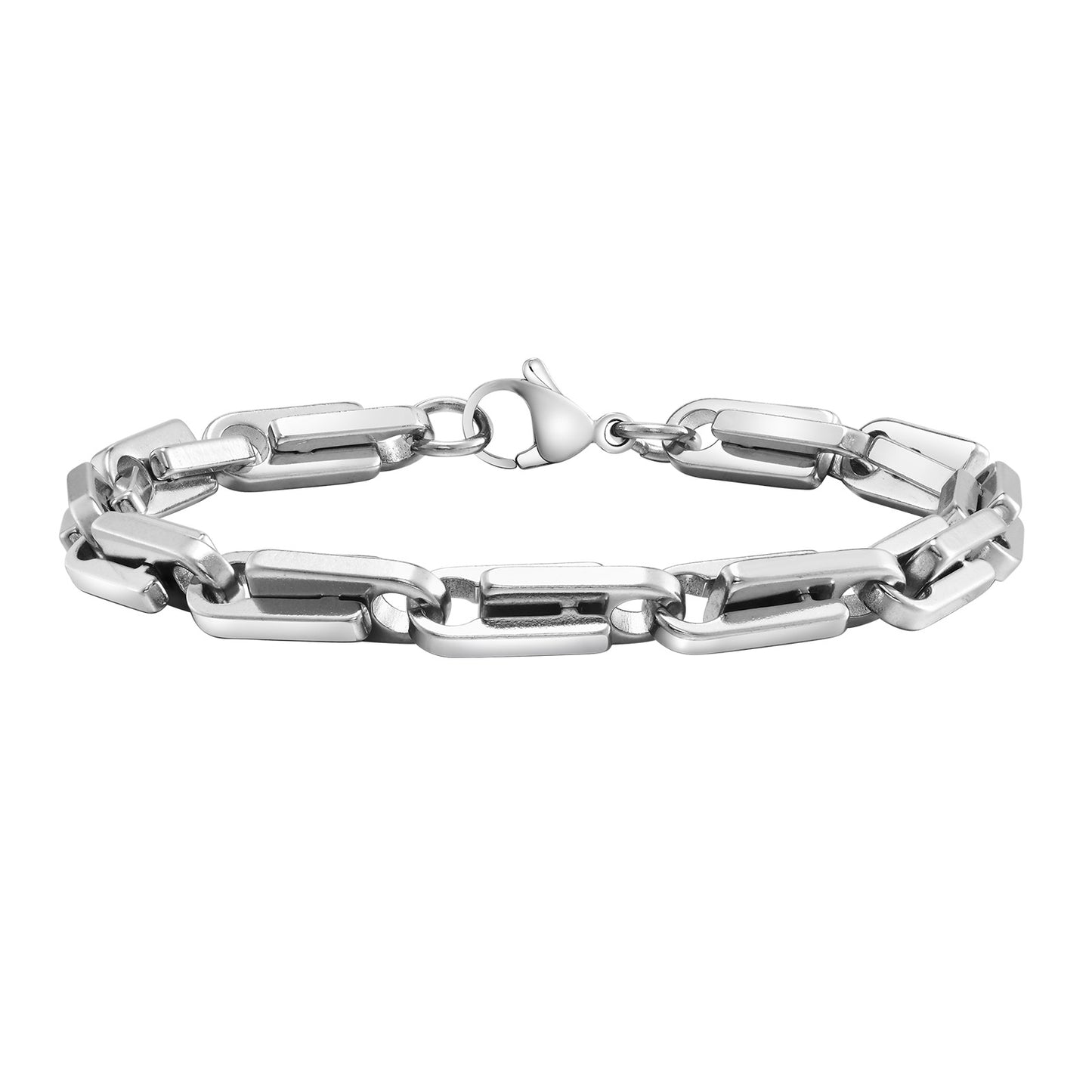 Men's Water Ornament Hip Hop Style Stainless Steel Handmade Chain Bracelets