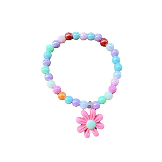 Children's Cute Colorful Acrylic Beads Plastic Stringed Bracelets