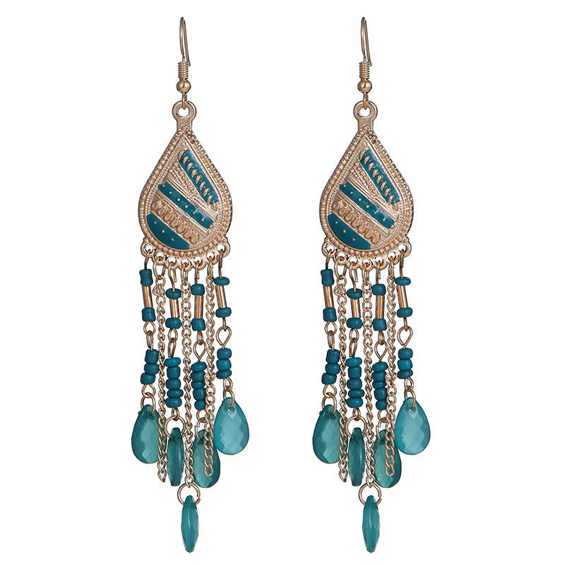 Long Fringe Special Ins Slimming Face Earrings