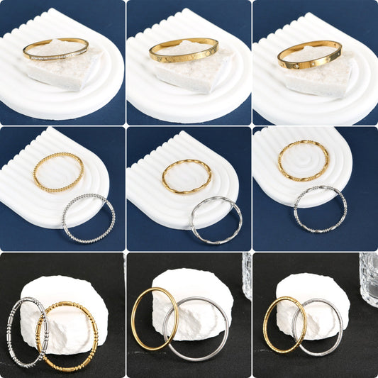 Women's Stainless Steel For Titanium No Fading High-grade Starry Bracelets