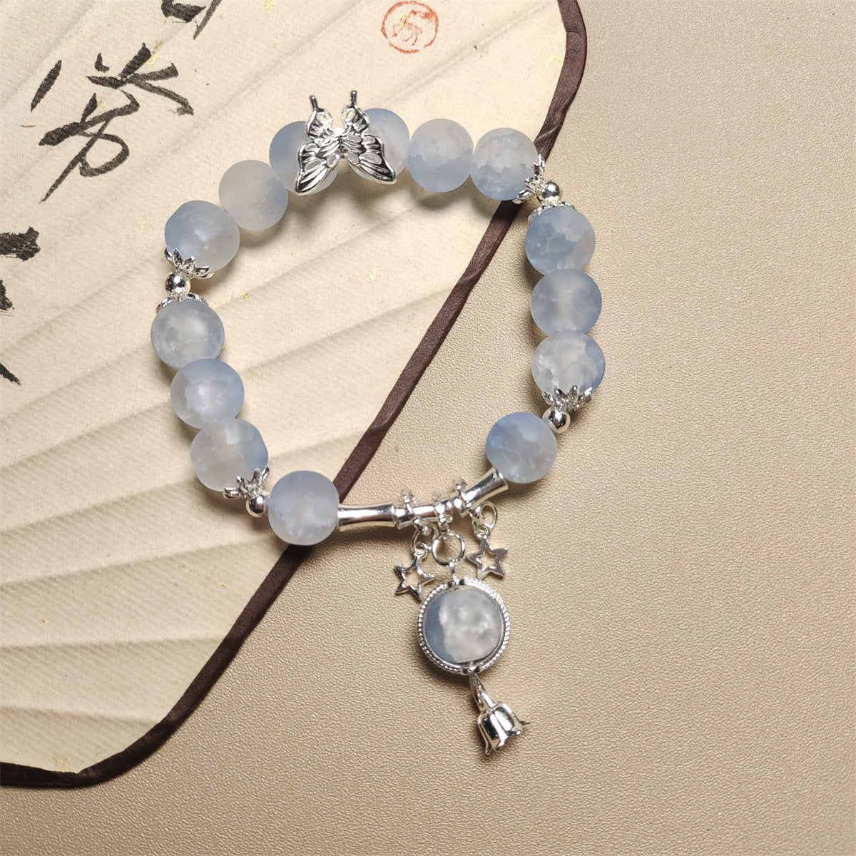 Cherry Blossom Glaze Female Design High-grade White Bracelets