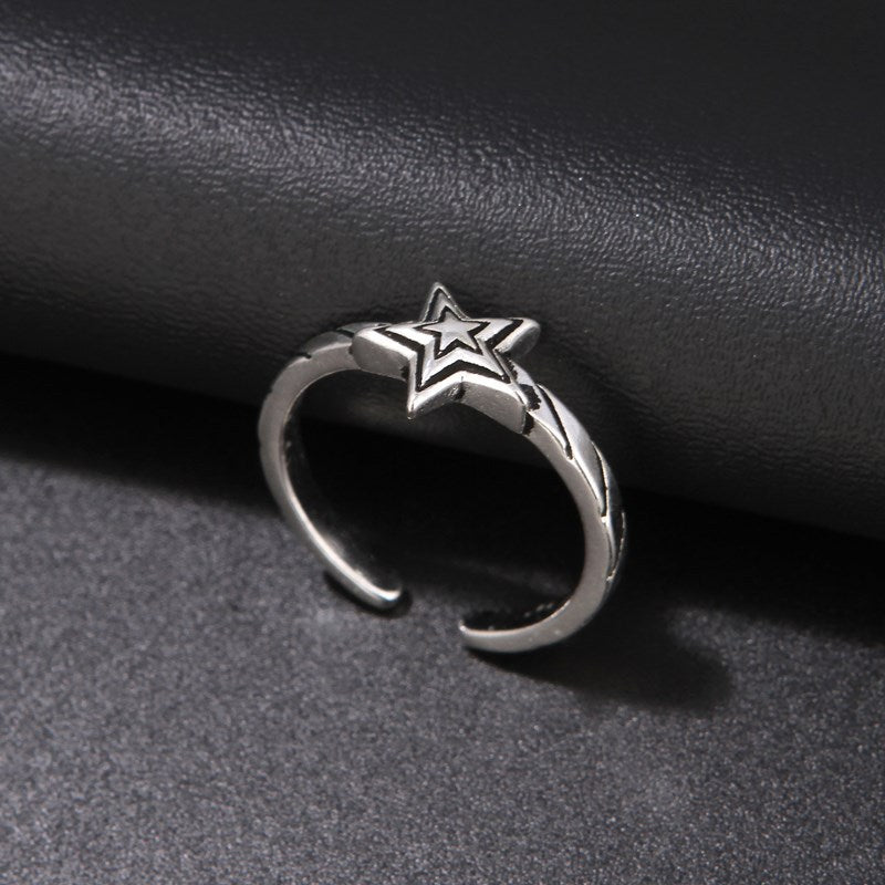 Women's & Men's Gate Cross Female Punk Trendy Open Rings