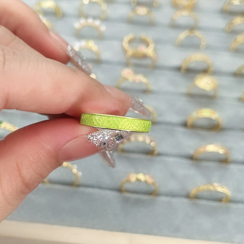 Flower Fashion Personalized Opening Adjustable Index Finger Rings