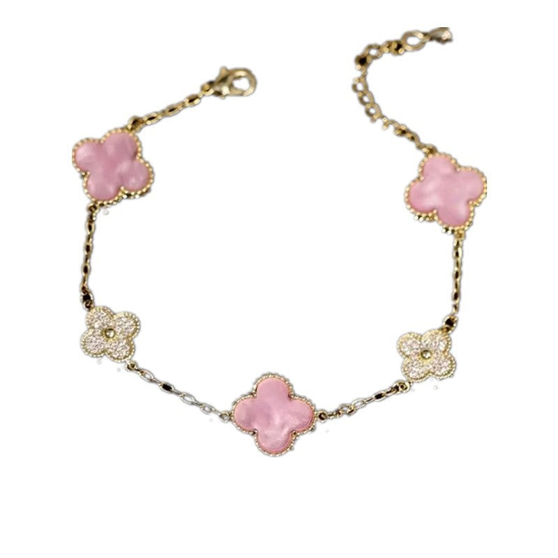 Light Luxury Minority Design High-grade Flower Sweet Elegance Bracelets