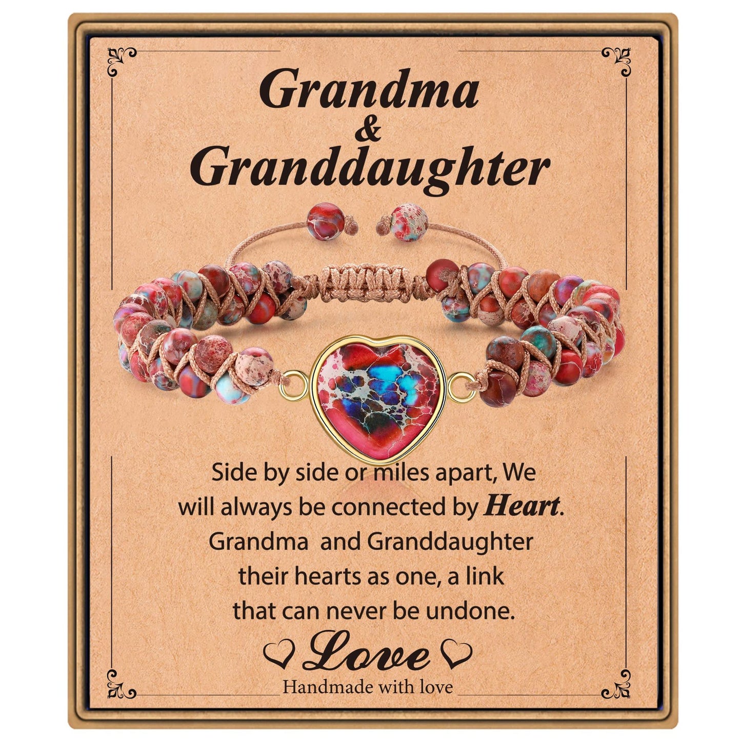 Love Double Woven Friendship Red Blue Bracelets