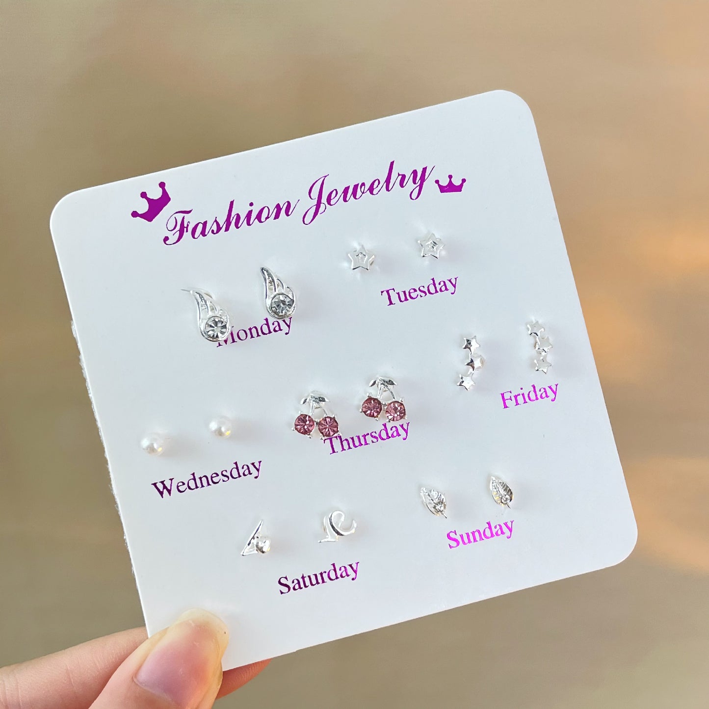 Female Korean Style Simple Compact Cute Earrings