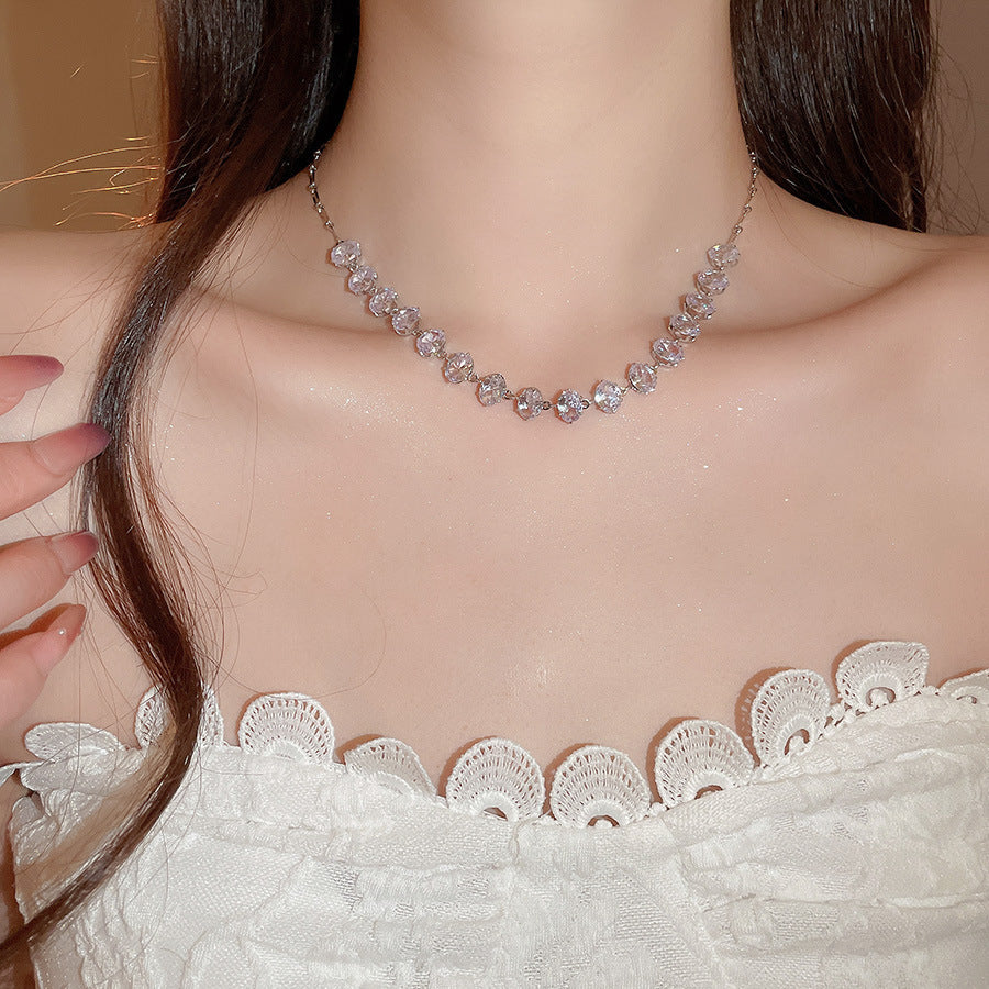 Drop Light Luxury Minority Clavicle Chain Palace Style Earrings
