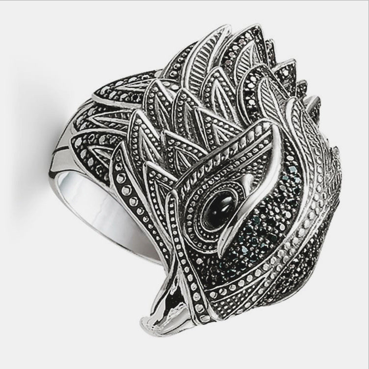 Men's Personality Retro Fashion Creative Distressed Thai Rings