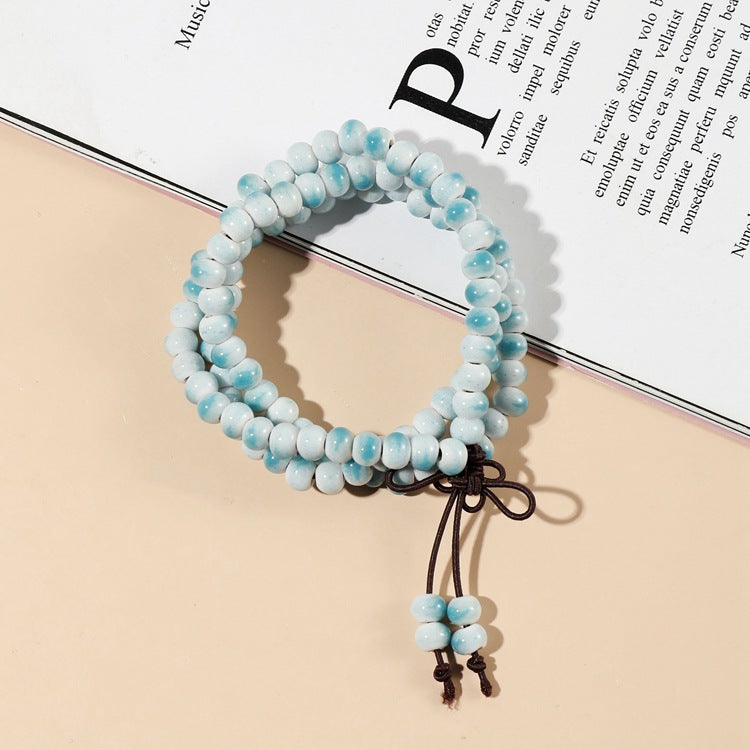 Style Ceramic Jewelry Beads Retro Three-circle Bracelets