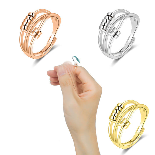 Spinning Creative Three Smart Index Finger Rings