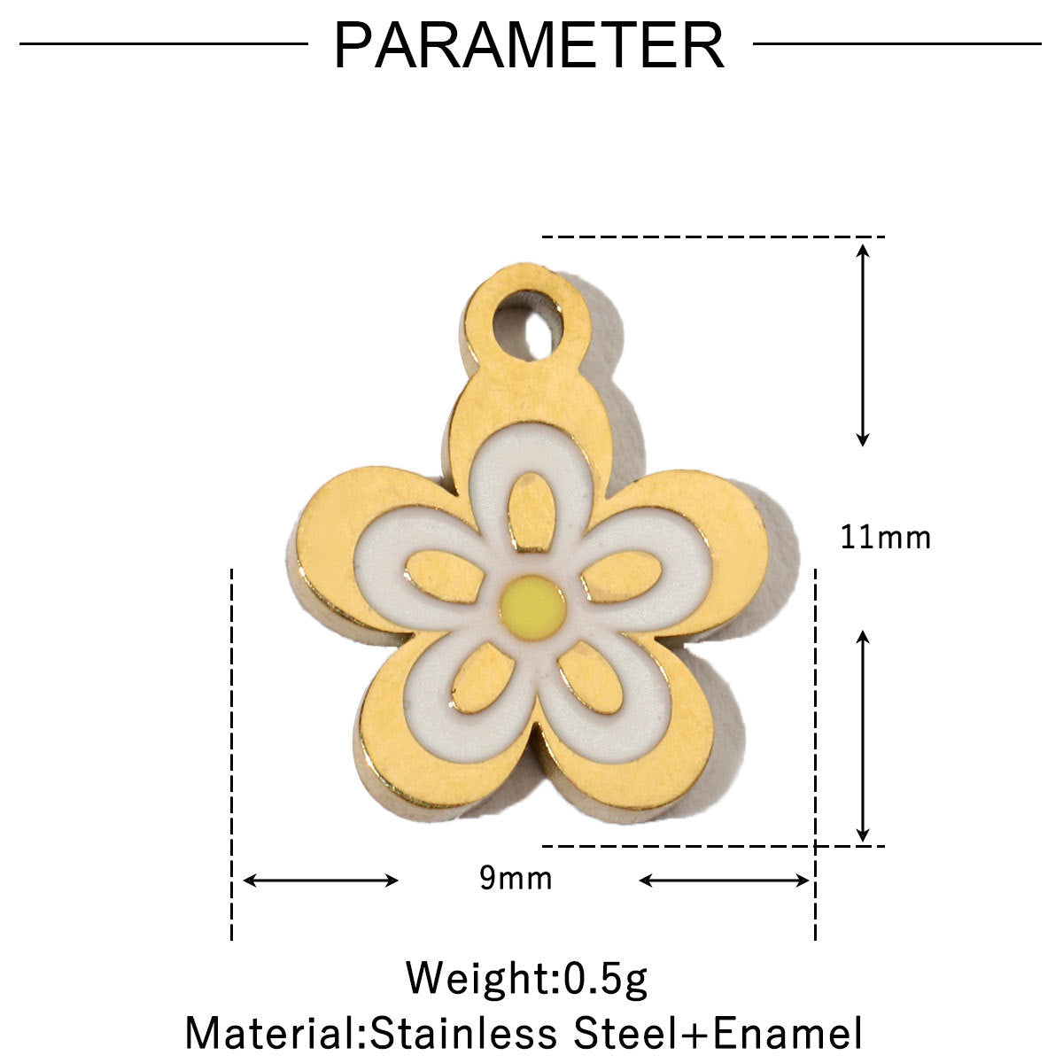 Flower Fish Colorful Oil Titanium Steel Female Angel Pendants