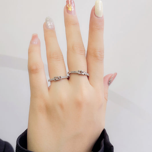 Pair Of Open For Personality Affordable Rings