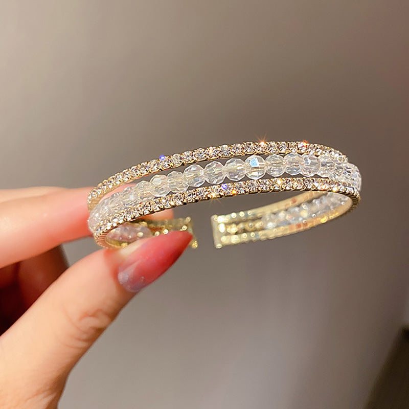 Women's Light Luxury High-grade Zircon Bangle Niche Bracelets