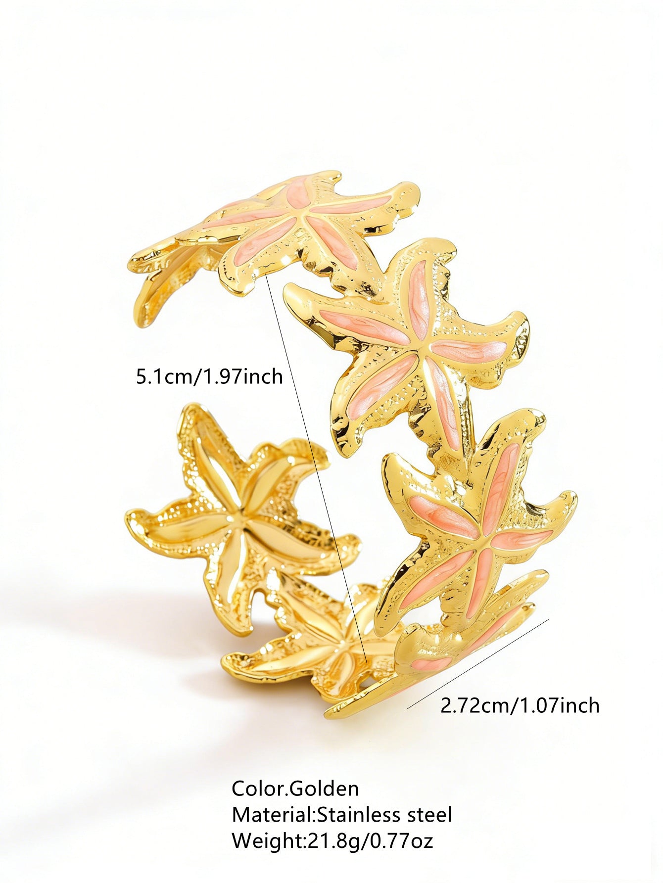 Steel Oil Dripping Cherry Special Interest Light Luxury Flowers Openings Bracelet