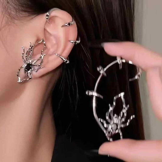 Women's Cool Spider Ear Bone Clip Dark Niche Punk Earrings