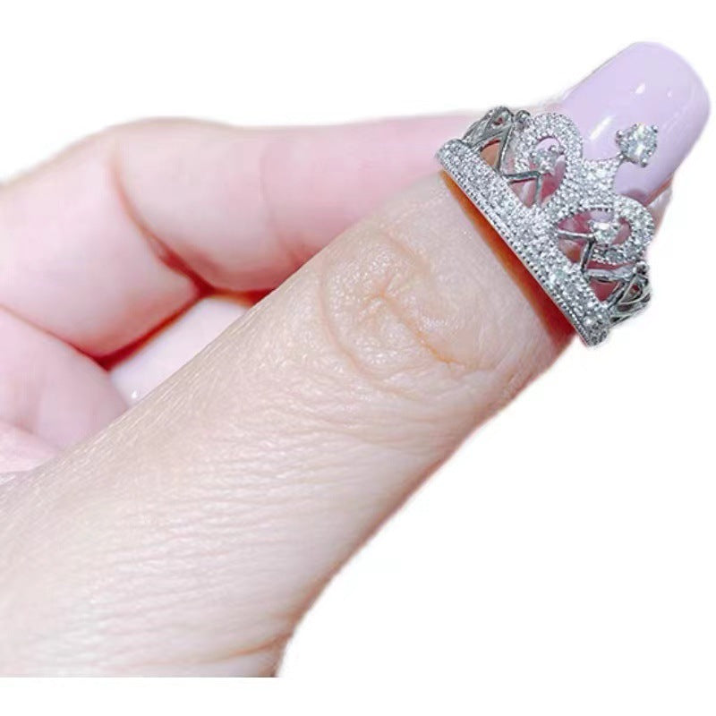 Niche High Sense Design Micro Inlaid Rings