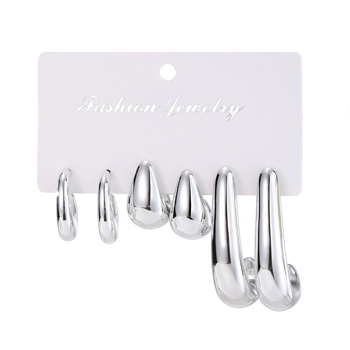 Creative Fashion Flattering Electroplated Shaped Twist Earrings