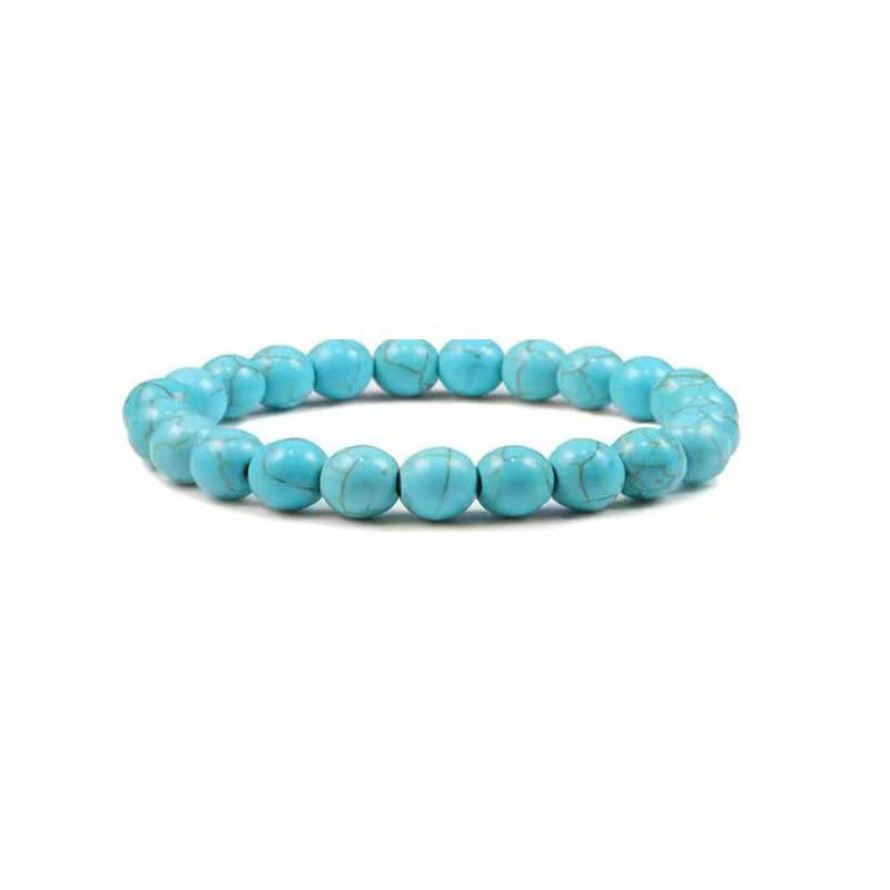 Women's Aquamarine Tourmaline Beads Agate Stone Natural Bracelets