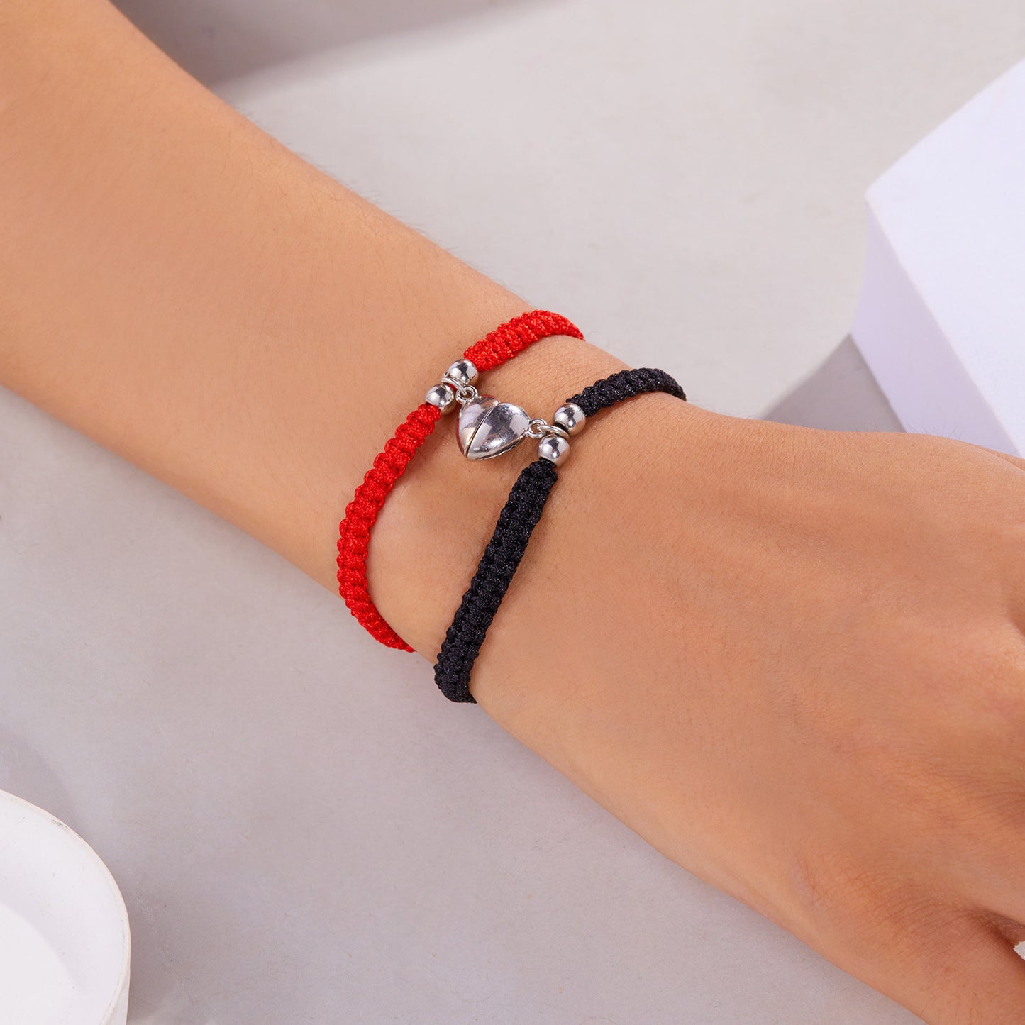 Women's & Men's Hand-woven Love Magnet Suction Package String Bracelets